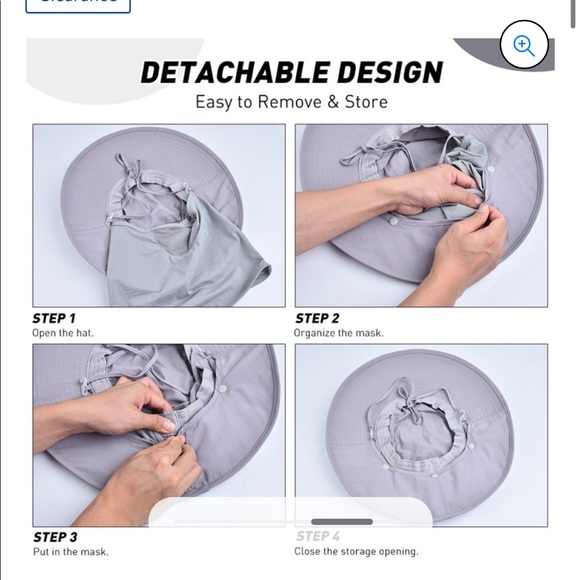 New! Vbiger Hat Unisex Sun Protection Hat Detachable Neck Flaps Waterproof - Picture 14 of 14